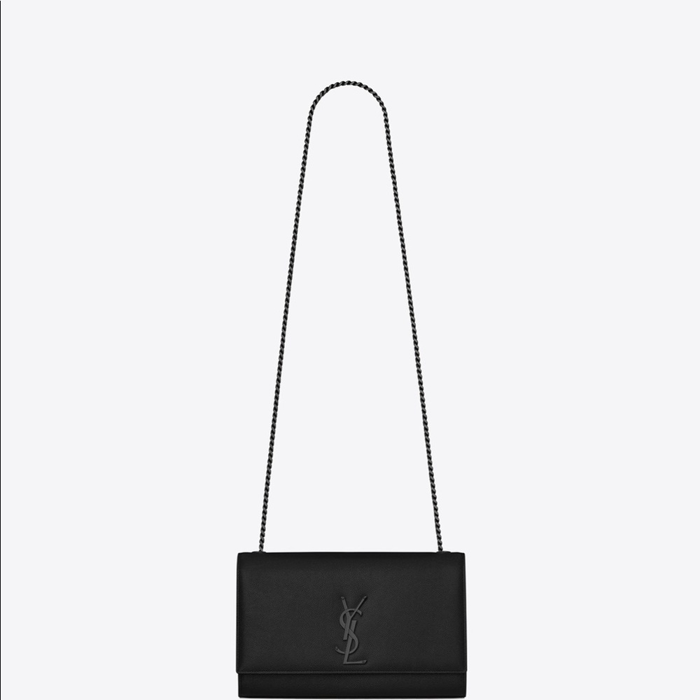 💯 Saint Laurent black on black with black chain